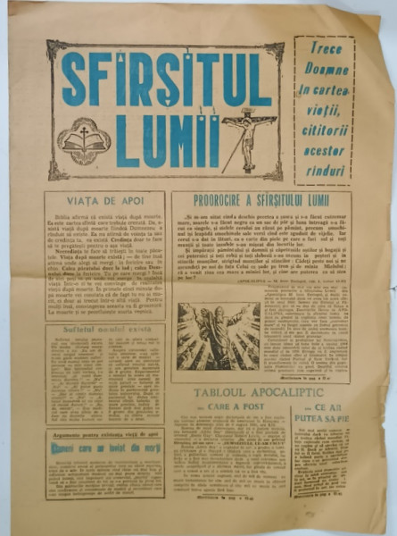 SFARSITUL  LUMII , ZIAR , APARE LA ALBA - IULIA , ANII '90