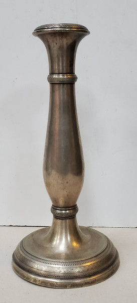 SFESNIC CU O SINGURA LUMINA, METAL ARGINTAT, BMF, CCA 1900