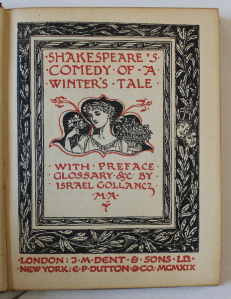 SHAKESPEARE 'S COMEDY OF A WINTER 'S TALE  , 1919