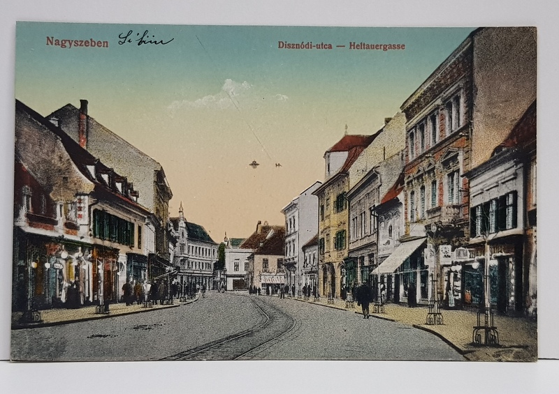 SIBIU - HELTAUERGASSE , CARTE POSTALA , 1917