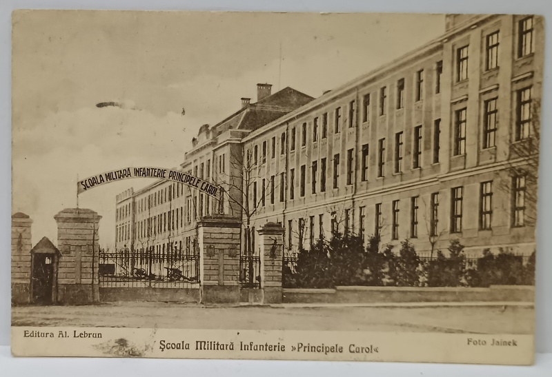 SIBIU , SCOALA MILITARA INFANTERIE ' PRINCIPELE CAROL ' , CARTE POSTALA , 1929
