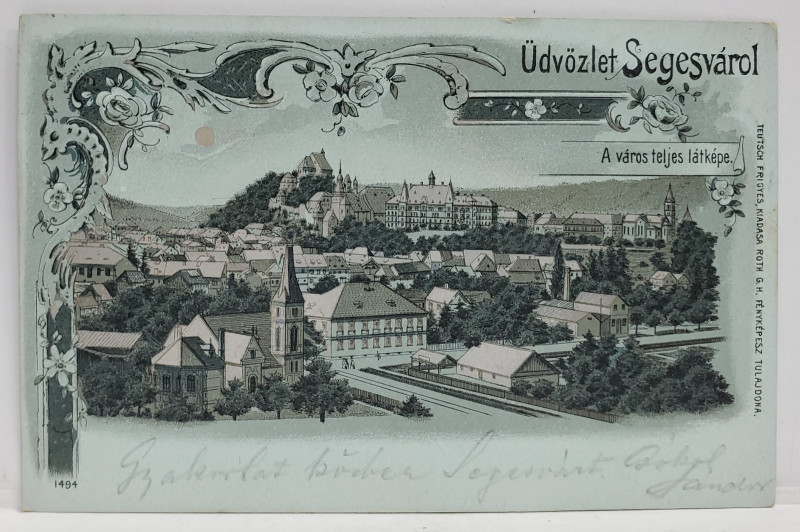 SIGHISOARA , CARTE POSTALA , CROMOLITOGRAFIE , CLASICA