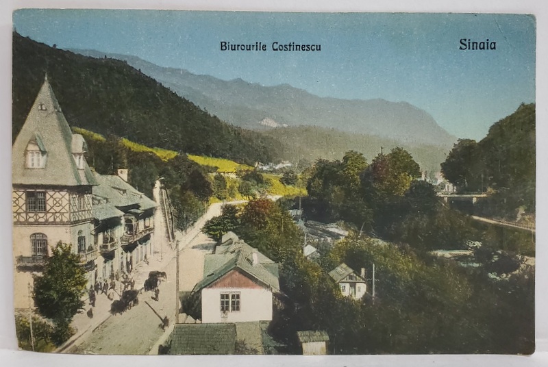 SINAIA , BIROURILE COSTINESCU , CARTE POSTALA , INCEPUTUL SEC. XX