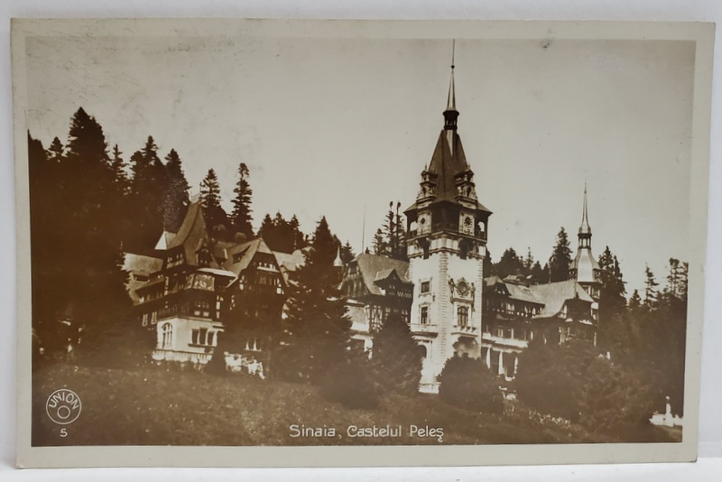 SINAIA , CASTELUL PELES , FOTO.UNION , TIP CARTE POSTALA , 1927