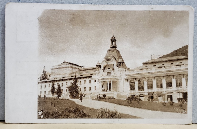 SINAIA , CAZINOUL , CARTE POSTALA ILUSTRATA , MONOCROMA , INTERBELICA