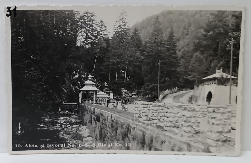 SLANIC MOLDOVA , ALEEA SI IZVOARELE 1 , 8 ,  8 BIS , 13, CARTE POSTALA , 1937