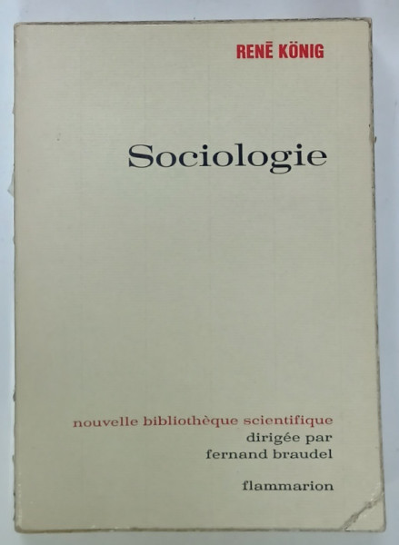 SOCIOLOGIE par RENE KONIG , 1972