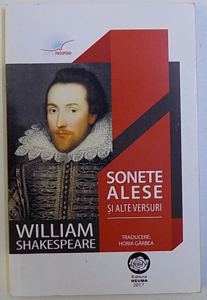 SONETE ALESE SI ALTE VERSURI de WILLIAM SHAKESPEARE , 2017