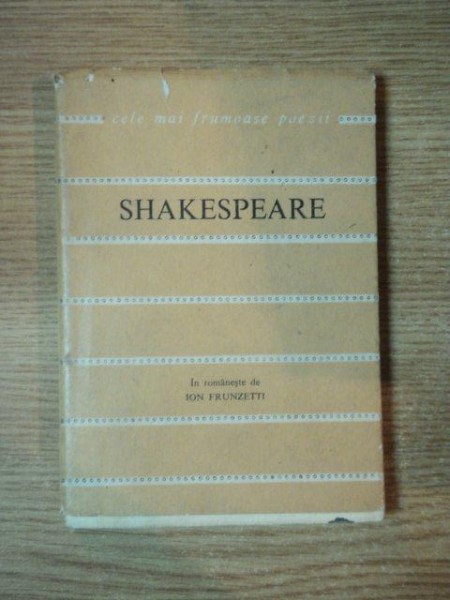 SONETE  de SHAKESPEARE , 1966