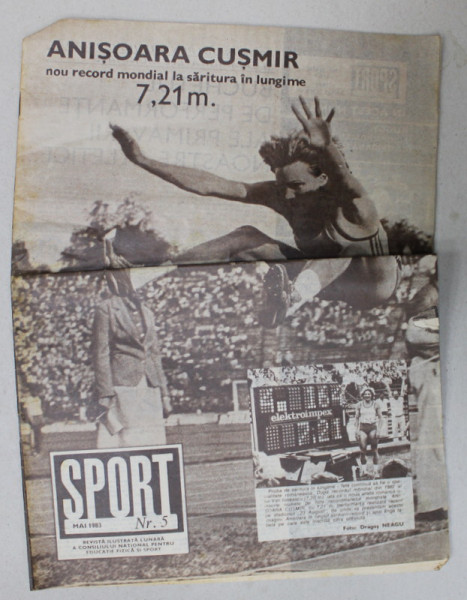 SPORT , REVISTA ILUSTRATA  A CONSILIULUI NATIONAL PENTRU EDUCATIE FIZICA SI SPORT , NR. 5 , 1983