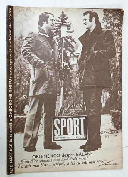 SPORT , REVISTA ILUSTRATA , NR. 1 , 1974