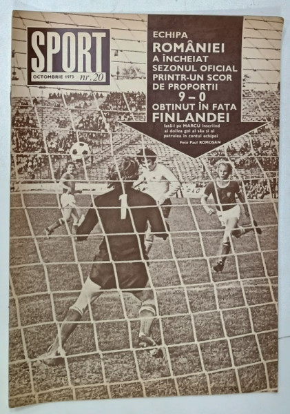 SPORT , REVISTA ILUSTRATA , NR. 20 , 1973