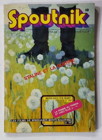 SPOUTNIK - DIGEST DE LA PRESSE SOVIETIQUE , NO. 10 OCTOBRE  , 1988