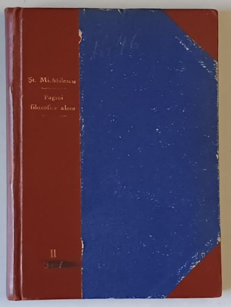 ST. C. MIHAILESCU - PAGINI FILOZOFICE ALESE , 1955