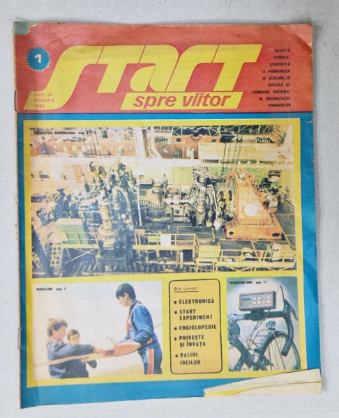 START SPRE VIITOR , REVISTA TEHNICO - STIINTIFICA A PIONIERILOR SI SCOLARILOR , NR. 1 , 1985