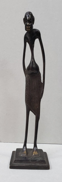 Statueta africana din bronz, Secol XX