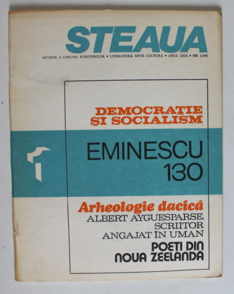 STEAUA , REVISTA A UNIUNII SCRIITORILOR , LITERATURA , ARTA , CULTURA , NR. 1 , 1980