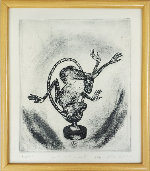 Stefan Caltia (1942 - ) - Gravura pentru a II a carte, 1989