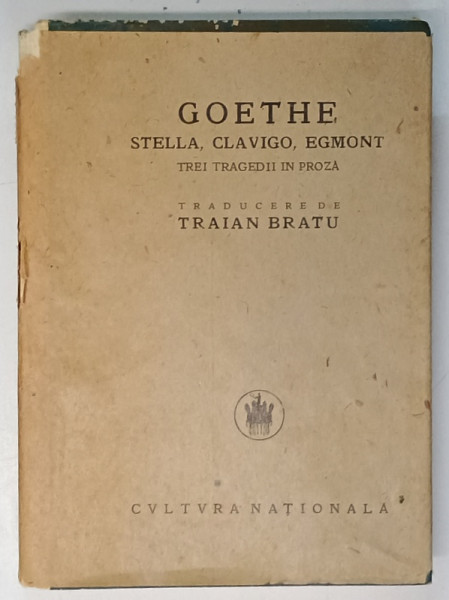 STELLA, CLAVIGO, EGMONT de GOETHE , 1925
