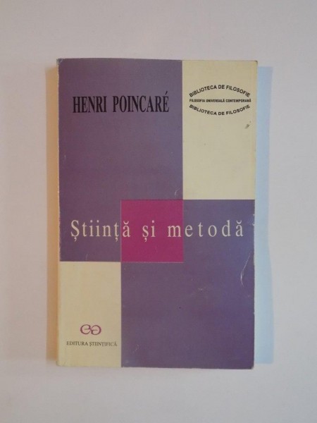 STIINTA SI METODA de HENRY POINCARE, 1998