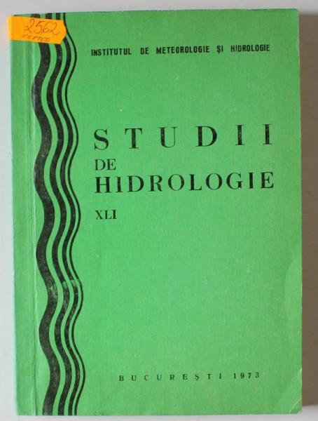 STUDII DE HIDROLOGIE , VOLUMUL XLI , 1973