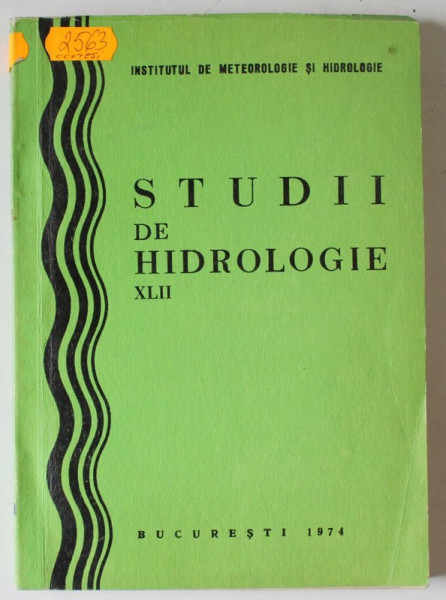 STUDII DE HIDROLOGIE , VOLUMUL XLII , 1974