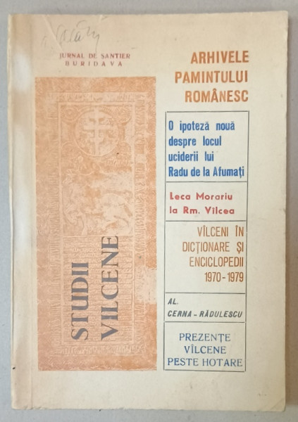 STUDII VALCENE , PUBLICATIE DE ISTORIE SI ISTORIA CULTURII VALCENE , NR. 4 , 1980