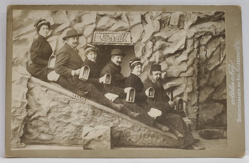 STUDIO NEY , BERCHTESGADEN , GERMANIA ,  FOTOGRAFIE DE GRUP , TIP CABINET , CCA. 1900