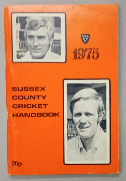SUSSEX COUNTY CRICKET HANDBOOK , 1975