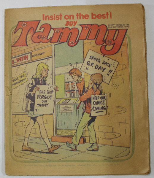 TAMMY , REVISTA DE BENZI DESENATE IN LIMBA ENGLEZA , OCTOBER , 25 th , 1975