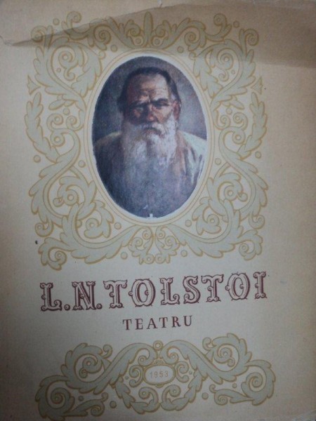 TEATRU DE L. N. TOLSTOI, COPERTA SI ORNAMENTELE DE S. SERGIU, 1953