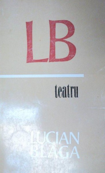 TEATRU. LUCIAN BLAGA  1971