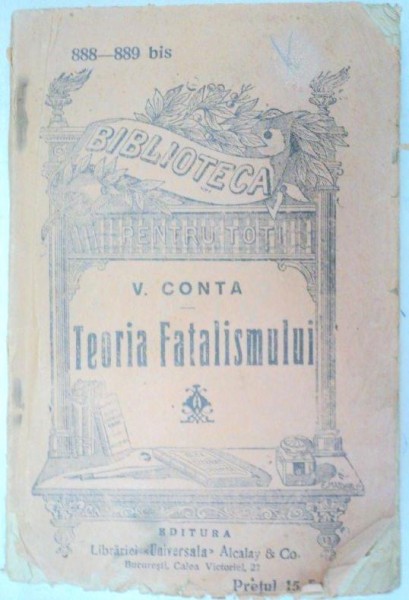 TEORIA FATALISMULUI-V. CONTA