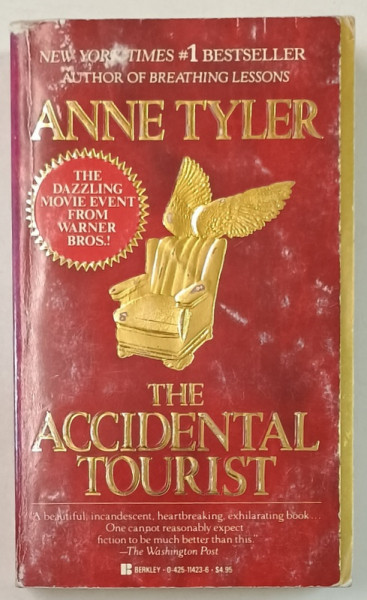 THE ACCIDENTAL TOURIST by ANNE TYLER , 1986, PREZINTA URME DE UZURA