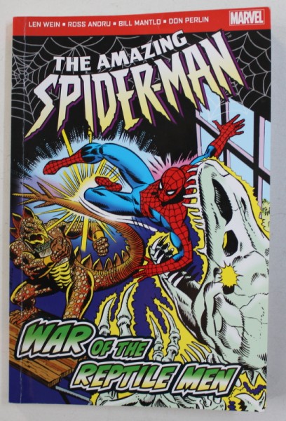 THE AMAZING SPIDER - MAN : WAR OF THE REPTILE MEN by LEN WEIN ...DON PERLIN , 2012