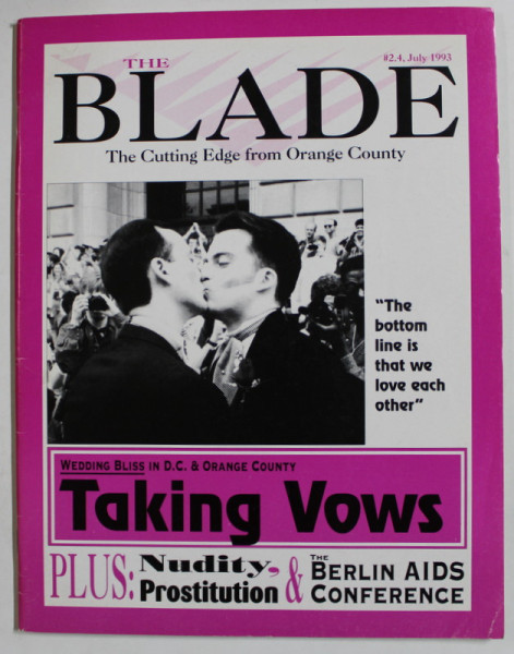 THE BLADE , THE CUTTING EDGE FROM ORANGE COUNTY , REVISTA , NO. 2 , JULY , 1993