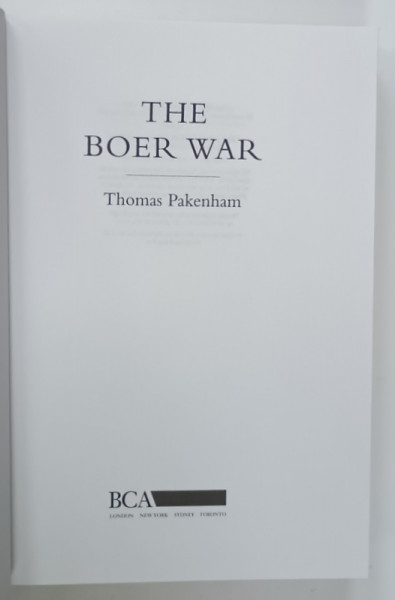 THE BOER WAR by THOMAS PAKENHAM , 1999