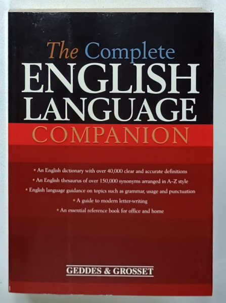 THE COMPLETE ENGLISH LANGUAGE COMPANION , 2007, COPERTA ORIGINALA BROSATA