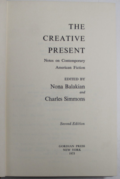 THE CREATIVE PRESENT , 1973