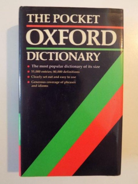 THE POCKET OXFORD DICTIONARY OF CURRENT ENGLISH de F.G. AND H.W. FOWLER , SEVENTH EDITION de R.E. ALLEN , 1991