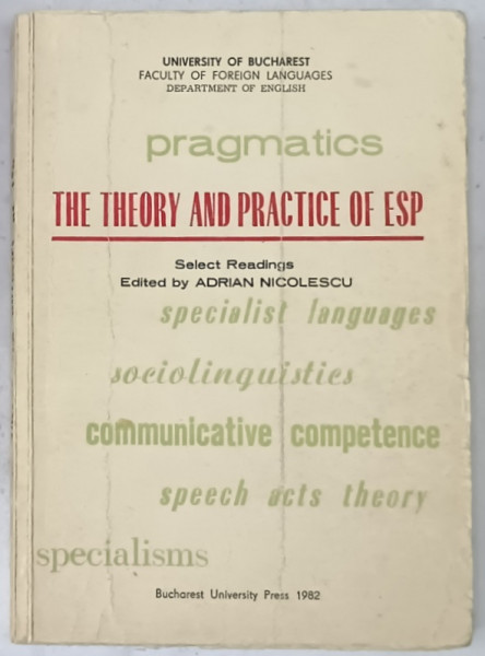 THE THEORY AND PRACTICE OF ESP by ADRIAN NICOLESCU , 1982