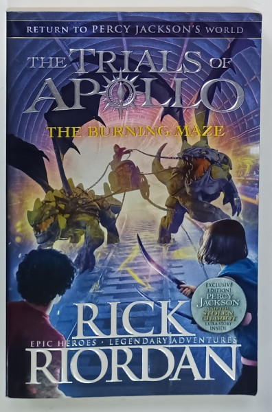 THE TRIALS OF APOLLO , THE BURNING MAZE by RICK RIORDAN , 2018