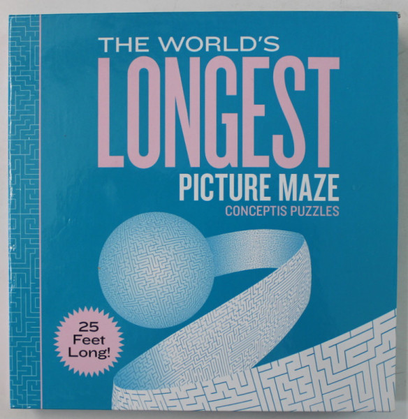 THE WORLD ' S LONGEST PICTURE MAZE , PICTURE MAZE , CONCEPTIS PUZZLES , 25 FEET LONG ! , 2007