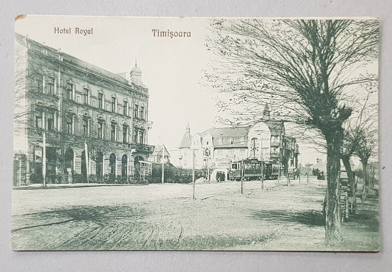 TIMISOARA , HOTEL ROYAL , CARTE POSTALA ILUSTRATA , 1926