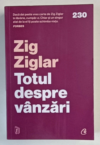 TOTUL DESPRE VANZARI de ZIG ZIGLAR , 2024