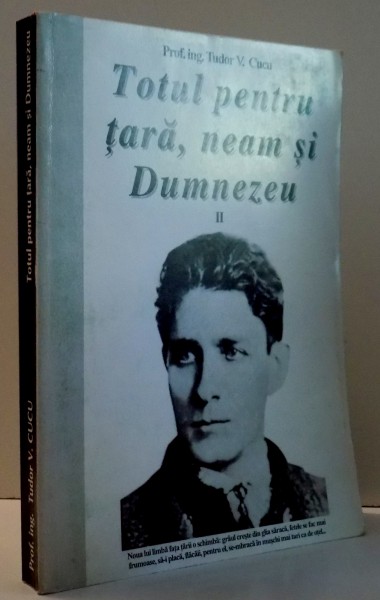 TOTUL PENTRU TARA, NEAM SI DUMNEZEU de TUDOR V. CUCU , VOL II ,  1998