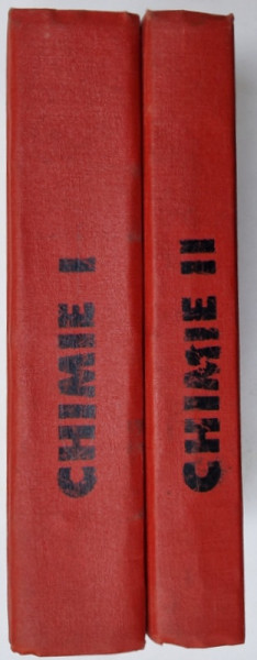 TRATAT ELEMENTAR DE CHIMIE ORGANICA de COSTIN D. NENITESCU , VOLUMELE I - II , 1946 , LIPSA PAGINA DE TITLU LA VOL. I *