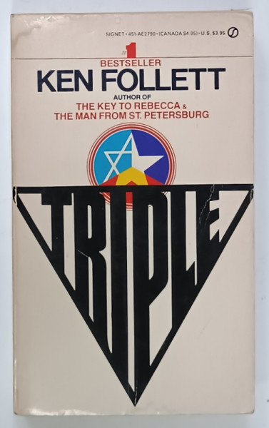 TRIPLE by KEN FOLLETT , 1979, PREZINTA URME DE UZURA