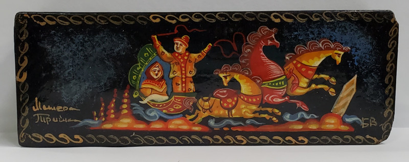 Troica, Cutiuta din lemn, lacuita, Rusia, Secol XX