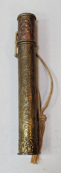 Tub din alama pentru documente, Nepal, Secol 20